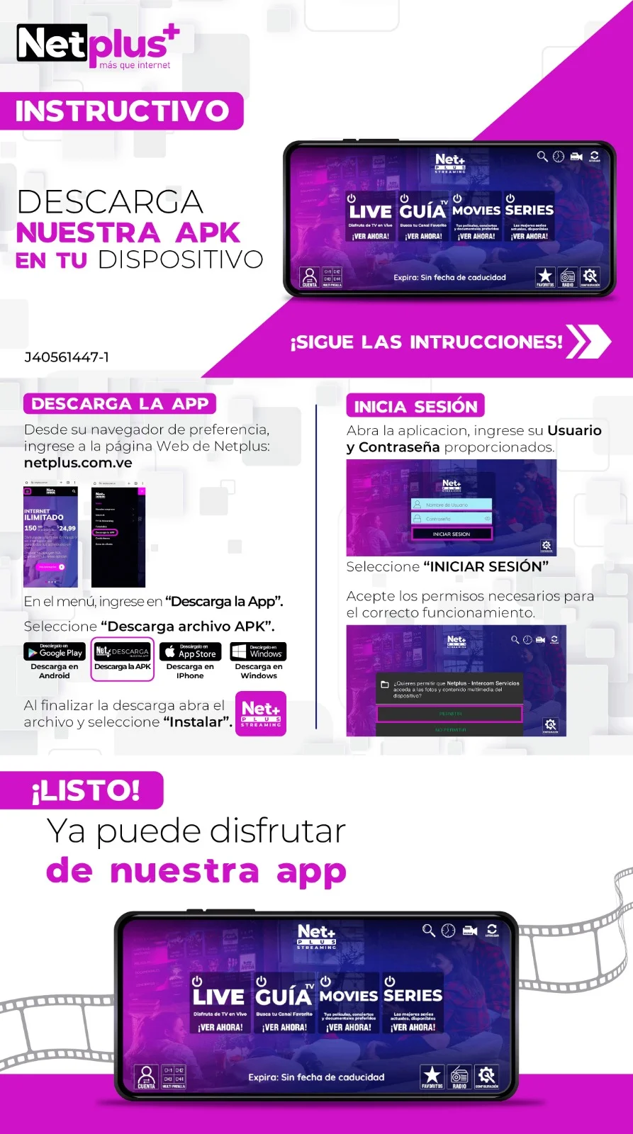 Descargar PDF Instrucciones APK