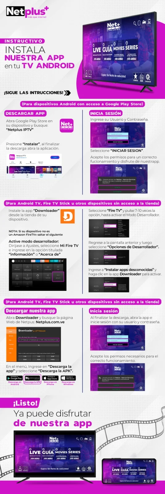 Descargar PDF Instrucciones TV